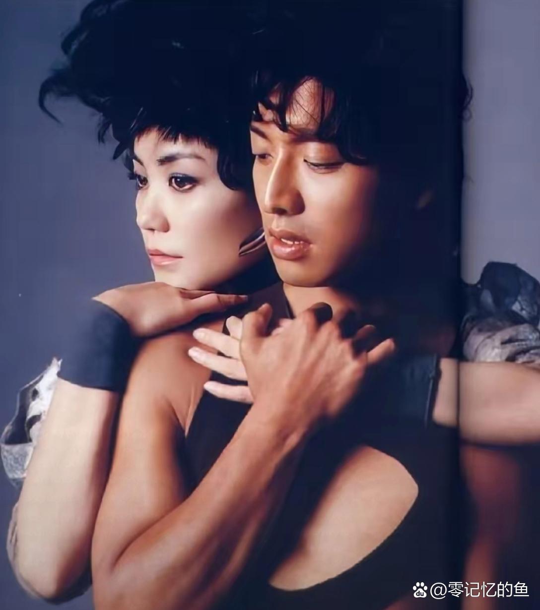 王菲和木村拓哉年轻的时候。