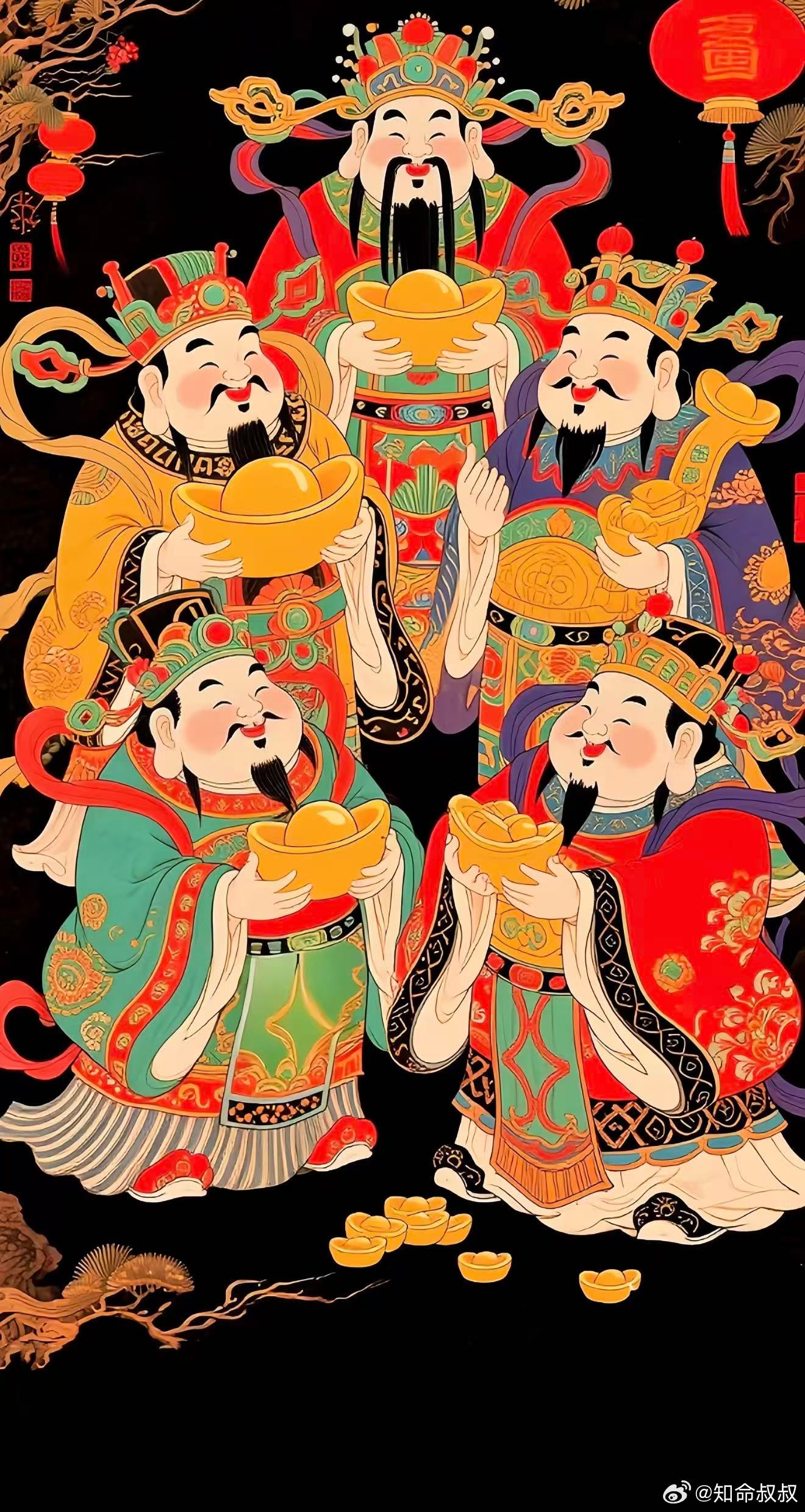 财神到，万象生金春风纳吉运，财星照前程。愿手中机遇皆可把握，经营顺遂，百事盈利。