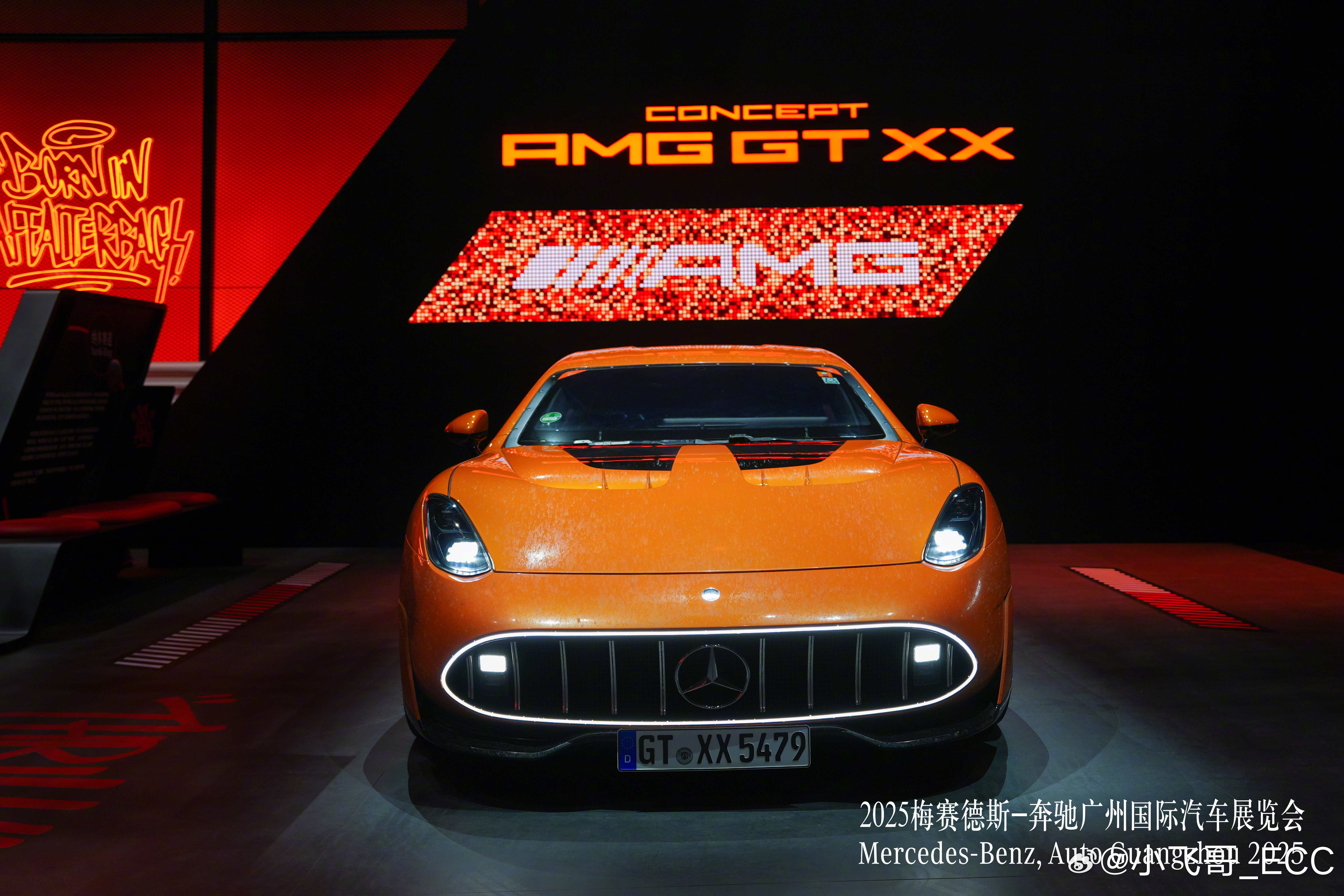 2025广州车展，梅赛德斯-奔驰展现了前瞻慨念和量产应用。AMGGTXX概念