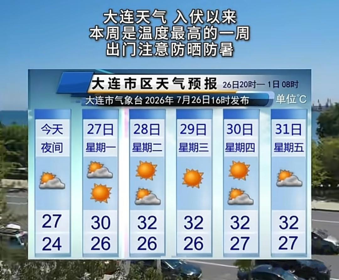 大连中伏桑拿天来袭！高温高湿，老人防暑切莫硬扛进入中伏，大连迎来入伏后最热一周