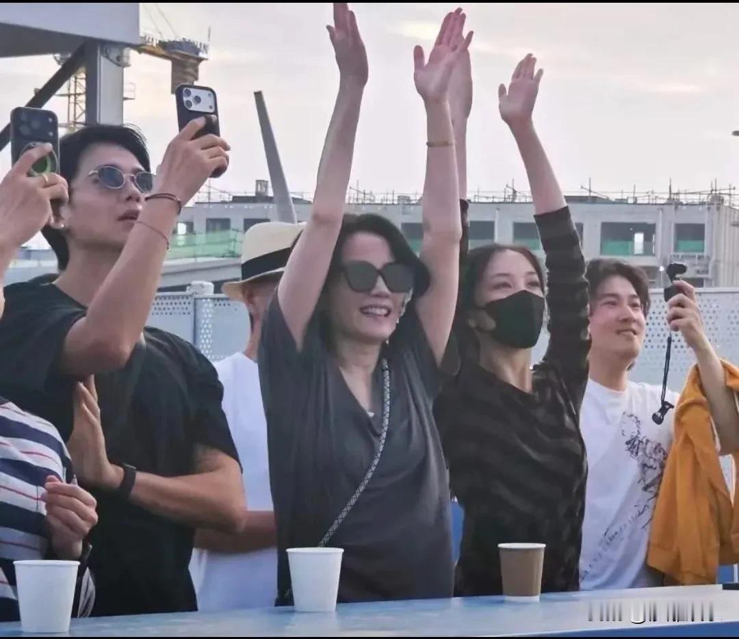王菲没去太原陪谢霆锋过生日！带李嫣现身阿那亚，台下看窦靖童演出直接看哭了！8