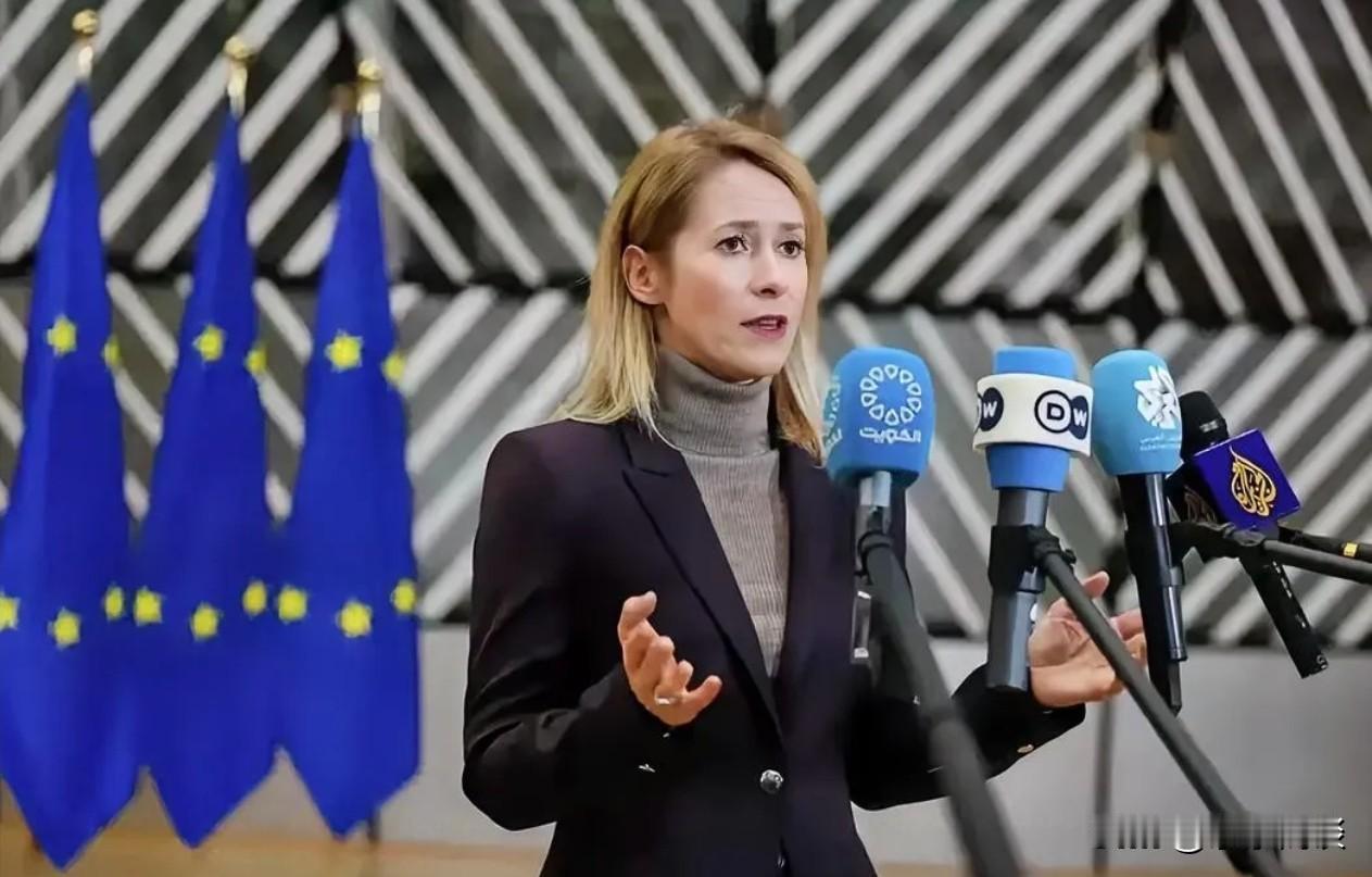 欧盟美女外长卡拉斯对美国关税威胁的回应，让人目瞪口呆！1月17日特朗普就格