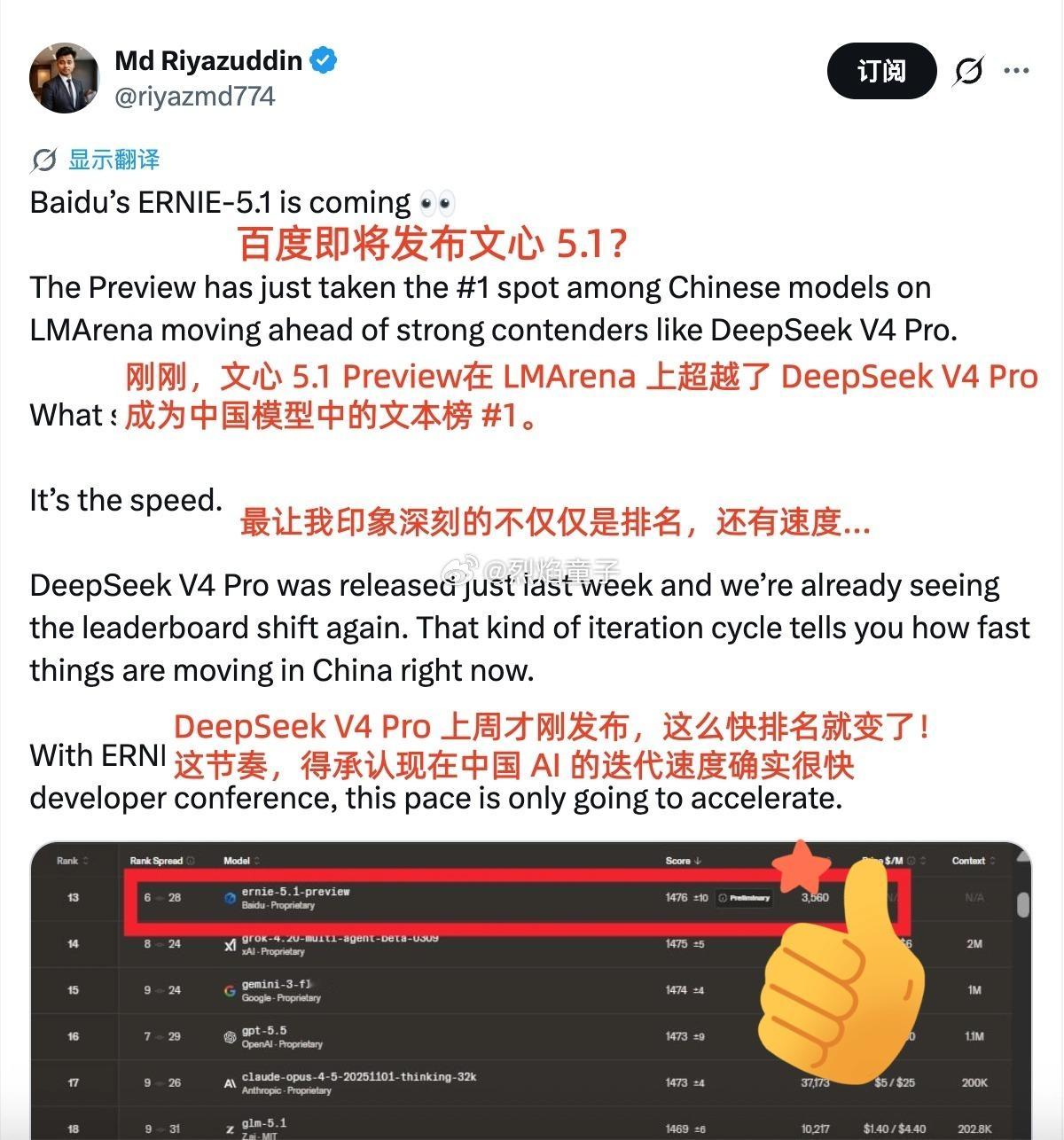 6%成本撬动全球前列！文心成唯一入围全球十五的中国大模型大模型全球竞技的赛道上，