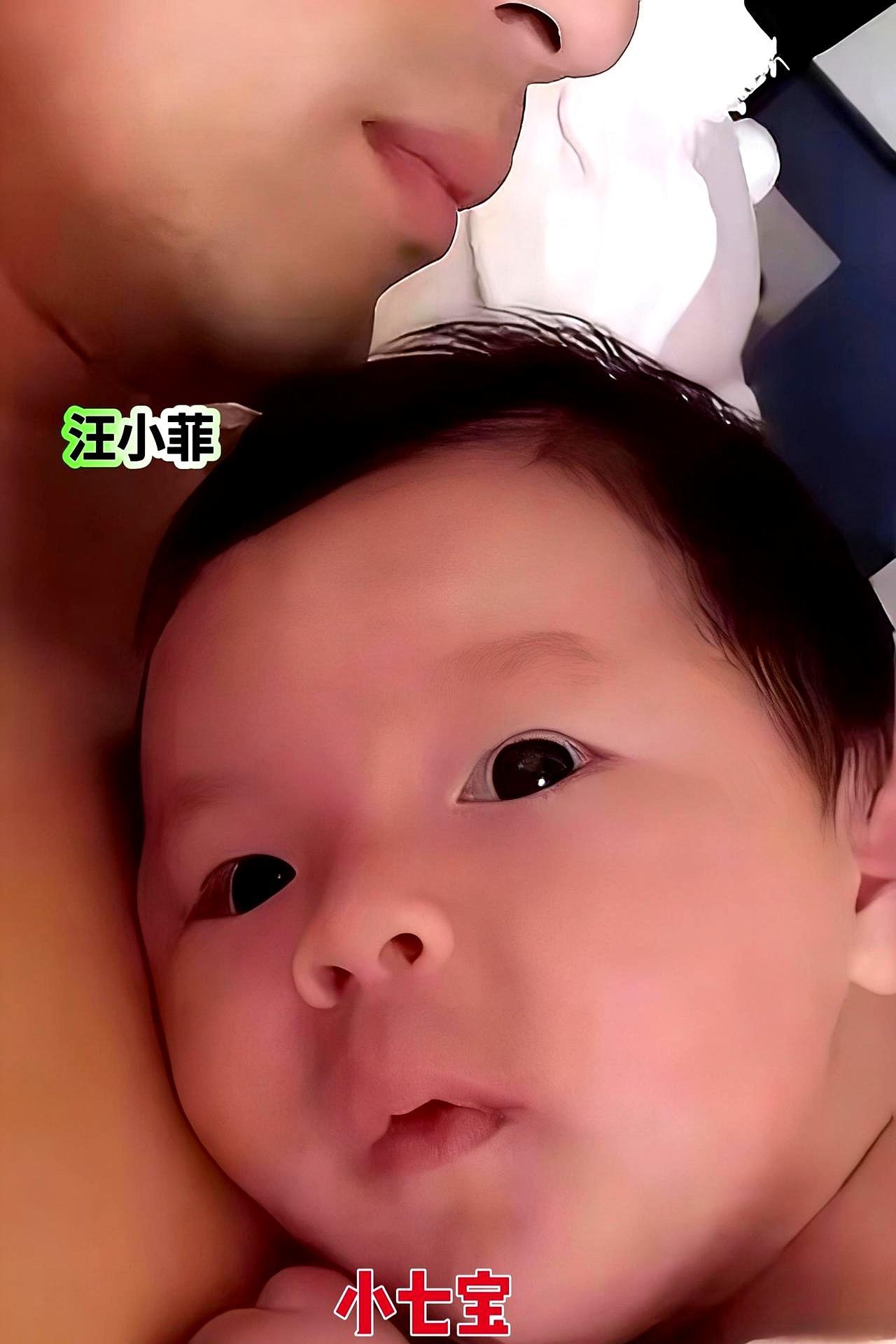 汪小菲这基因太霸道了，刚出生的三胎儿子，直接把亲妈马筱梅的基因给“挤”没了，活脱
