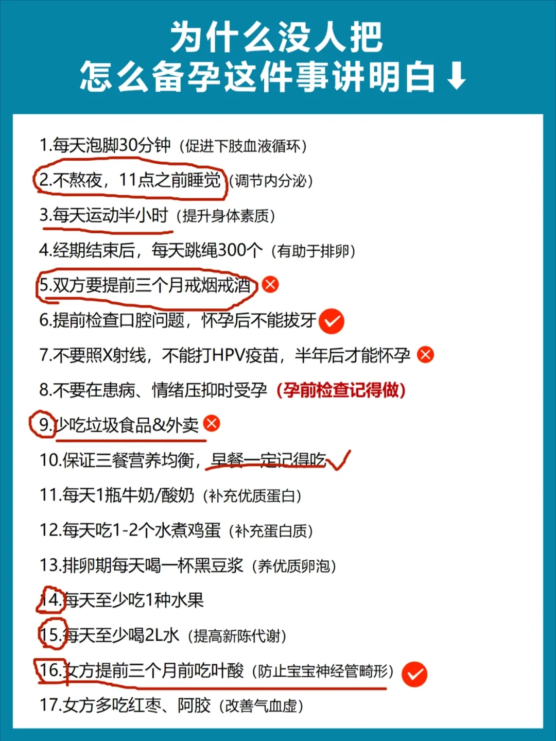 为什么没人把备孕这件事情讲明白？