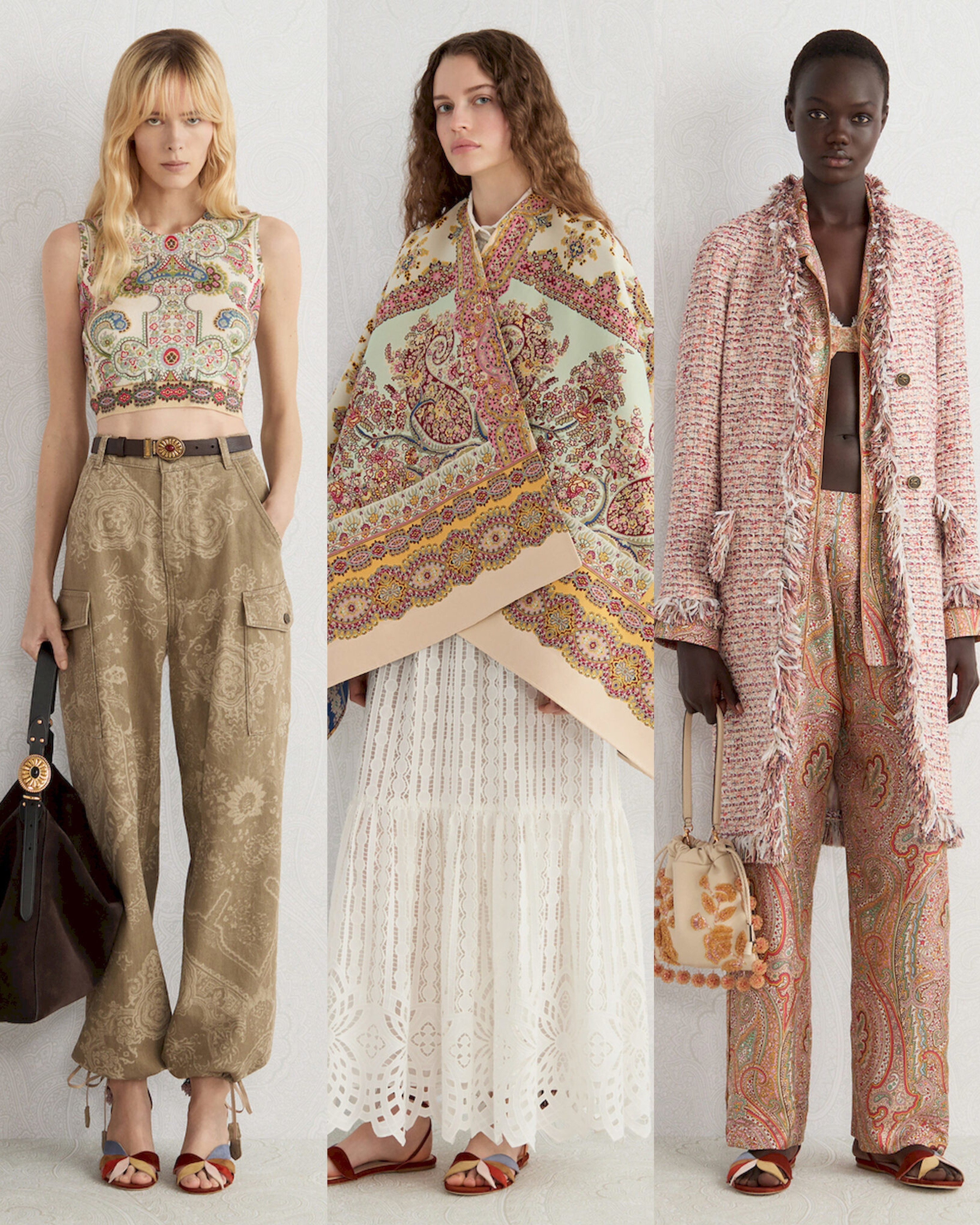 ETRORESORT2027LOOKBOOK设计师团队带来早春系列暖色系太