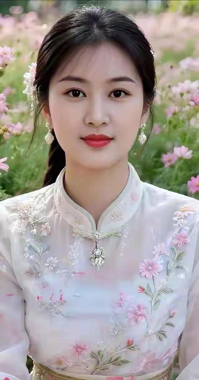 “春日花海中的古典美人”🌸💄🌸