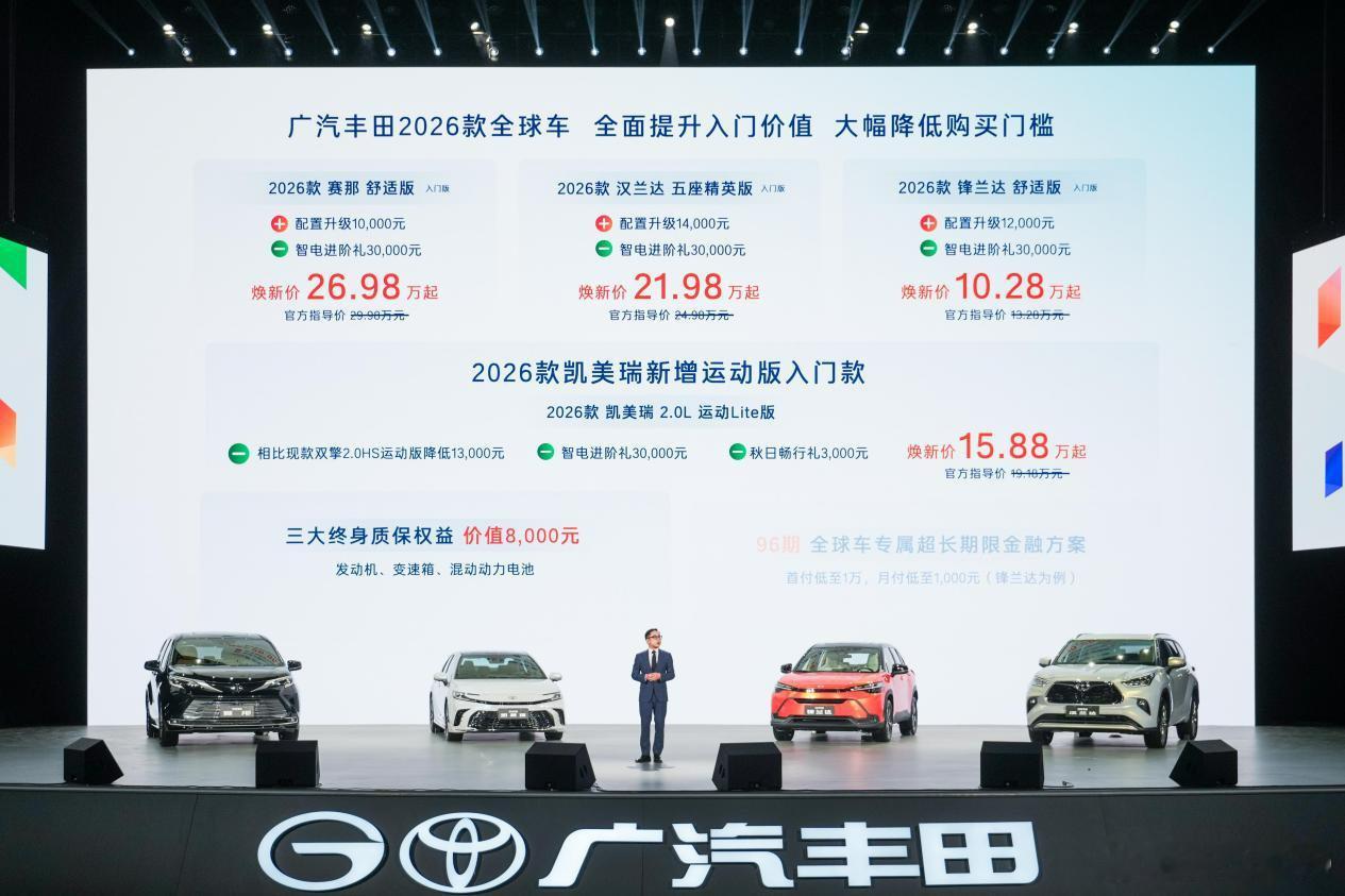 广汽丰田今天出了多款车的焕新价，其实就是跟进合资车企已经普遍在搞的一口价丰田塞纳