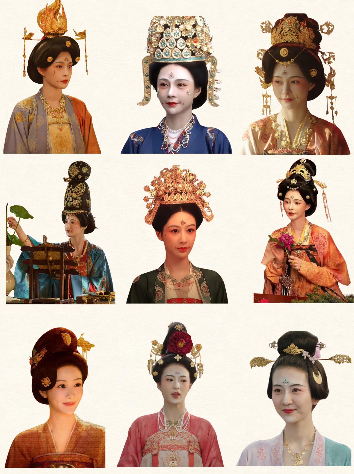 原来大唐小姐姐们这么会搞造型谁还没被《锦绣芳华》里的发髻惊艳到？随手一截都是壁