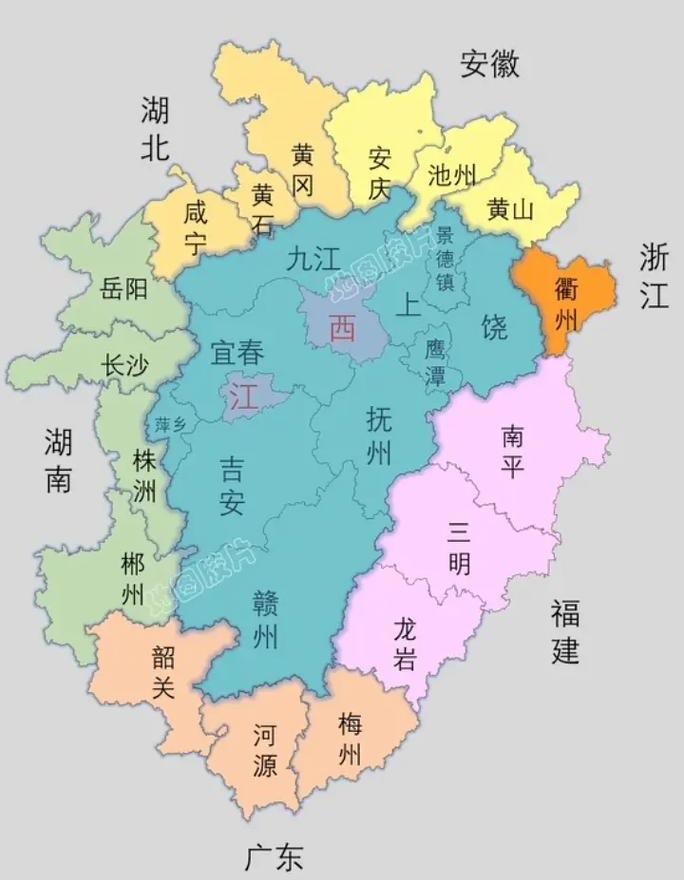国民党不遗余力，在江西发动5次围剿，原因其实是:地理位置。往南，可以