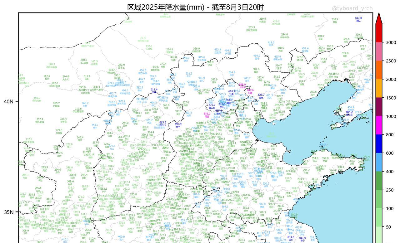 今年入夏以来，华北黄淮地区的雨水分布非常不均，内蒙古南部、山西北部、京津冀中北部