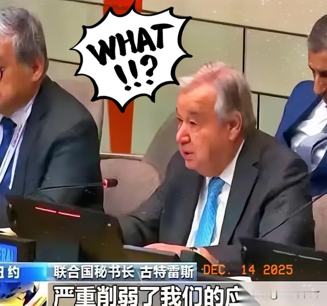 联合国秘书长都要去“要饭”了。这画面太魔幻，也太讽刺。堂堂全球最大的国际组织