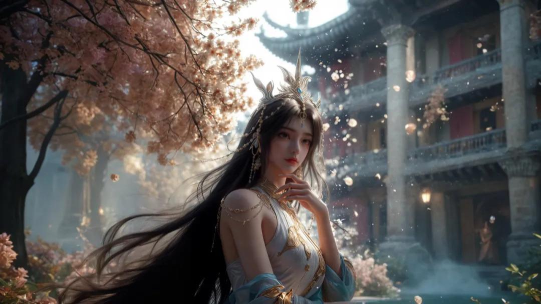 完美世界凰女AI美图惊艳来袭!一键生成仙气古风壁纸