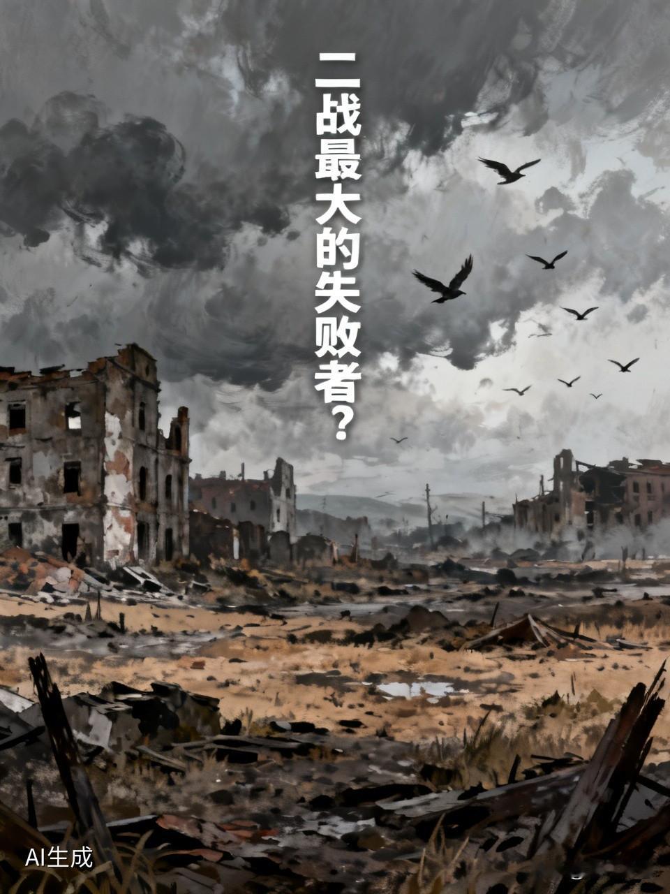 谁是二战最大的失败者?若论二战中最大的失败者，德国纳粹头目希特勒定然位列其中。