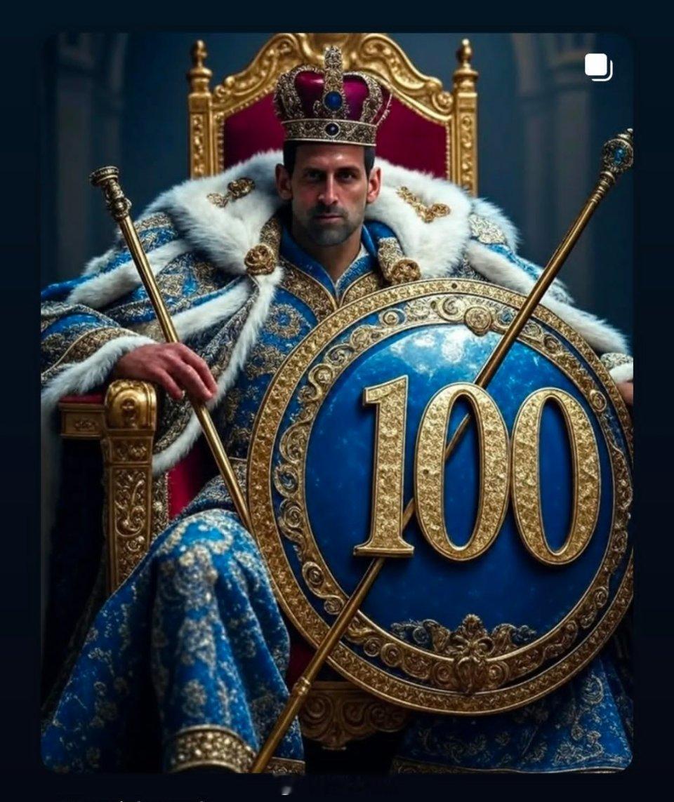 德约科维奇德约科维奇第100冠德约100🏆，无与伦比的王👑​​​