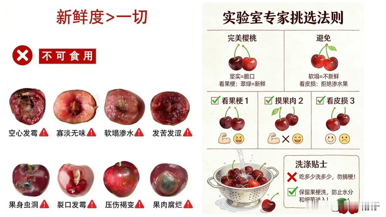车厘子“塌房”刷屏热搜：果柄鲜绿切开却已发霉？如果不是自己亲手切开