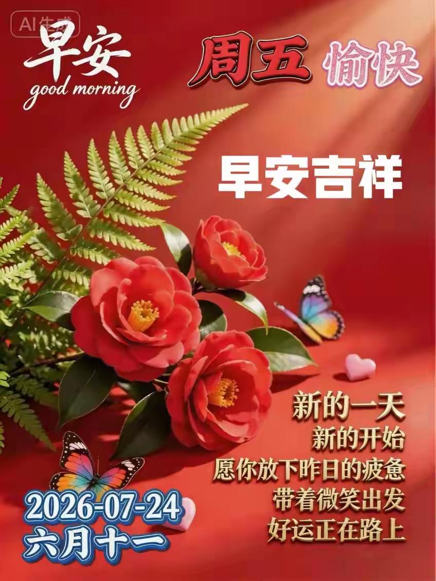 清晨的一声问候，藏着最质朴的牵挂与温柔。愿你迎着晨光出发，带着笑意前行，琐事不扰