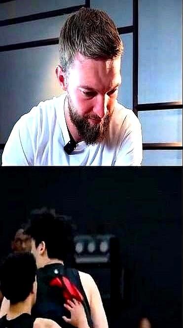 杨瀚森被下战书了！NBA中文网晒出国王球员小萨博尼斯观看杨瀚森训练集锦后的评