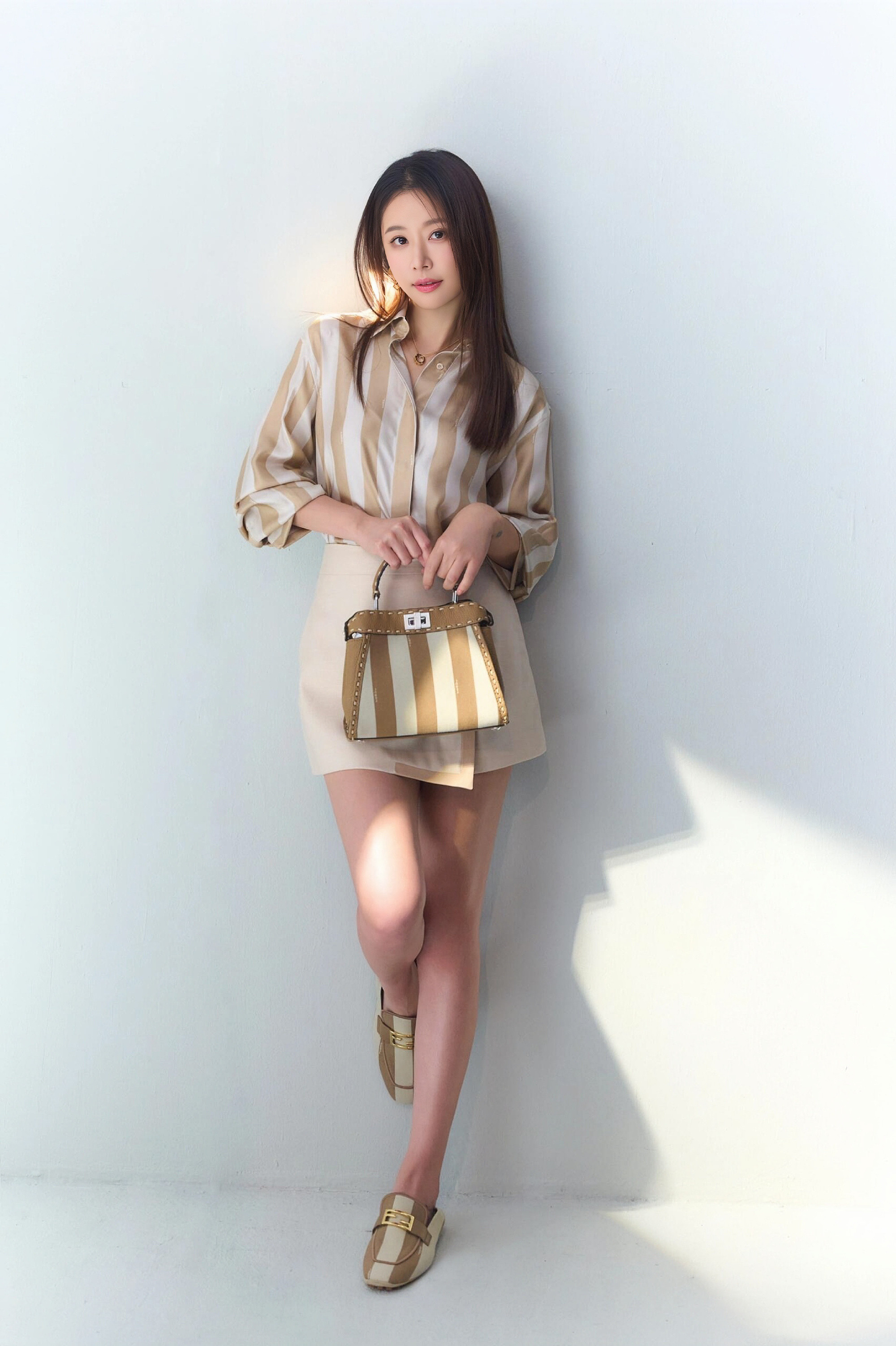 林心如，精致的时尚穿搭。林心如