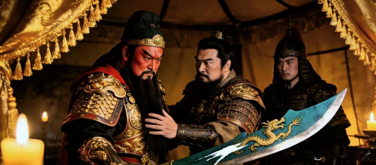 刘备收赵云后，私下问关羽：“若阵上死战，你与子龙谁更骁勇？”关羽捋须，坦然道：“