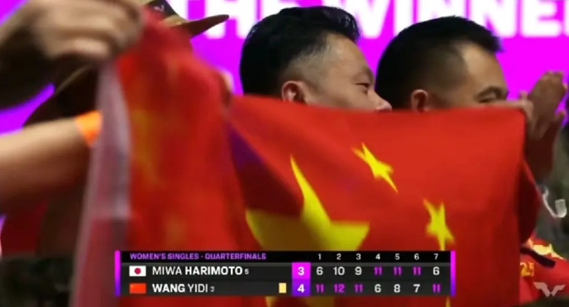 太感动了，在蒙彼利埃冠军赛，终于看到了那一抹红。蒙彼利埃冠军赛，谁和国乒打老