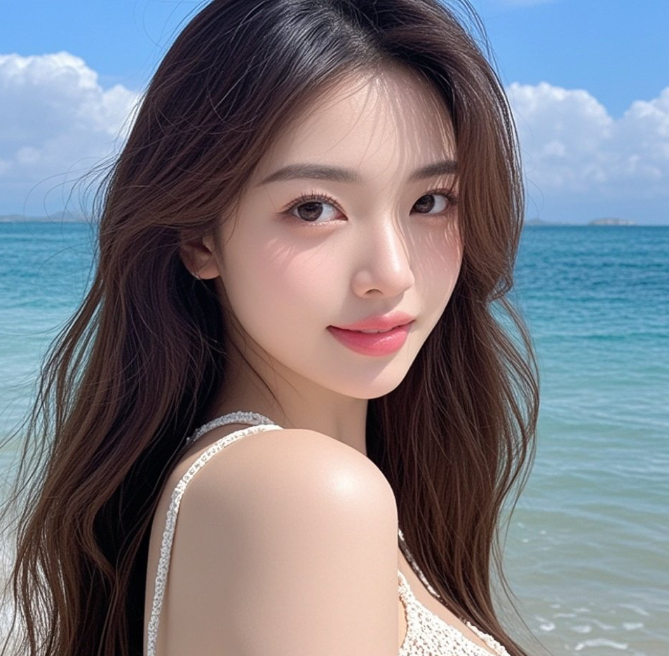 绝美尤物回眸瞬间，浪花不及你的风情