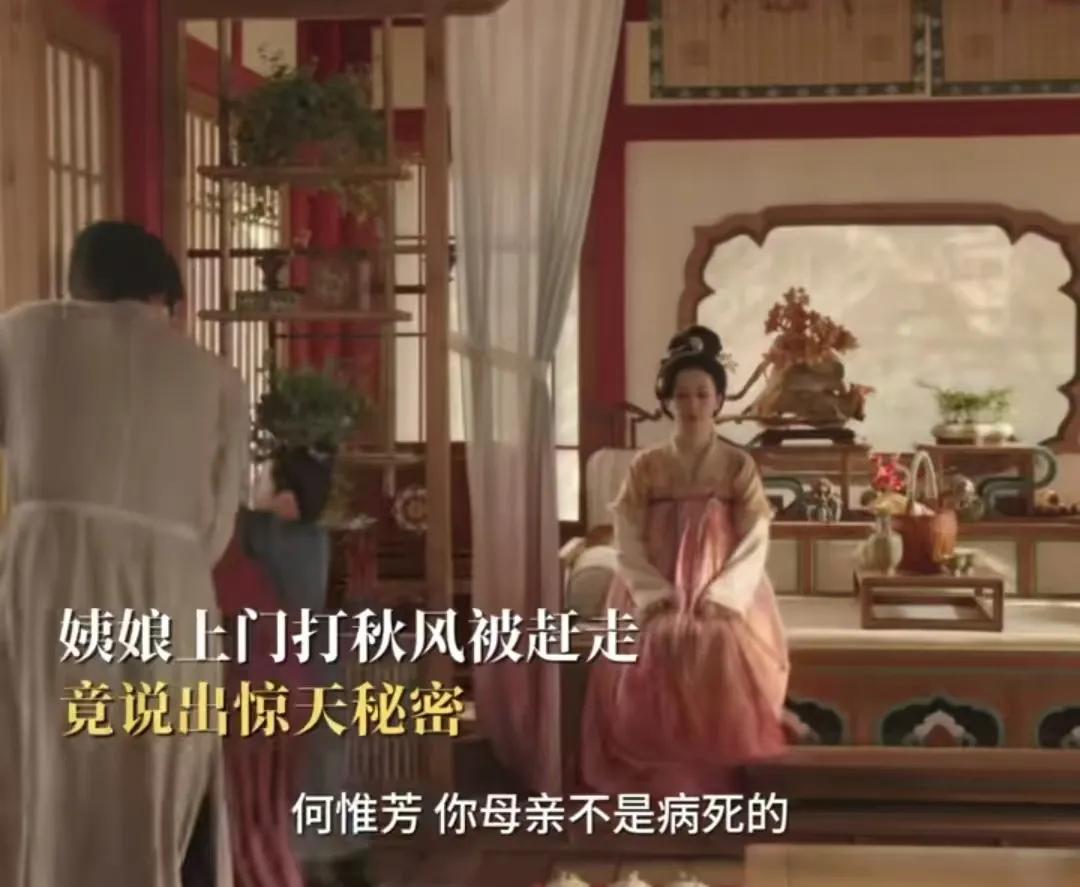 《锦绣芳华》何惟芳的母亲居然是被人下毒而死，何惟芳的姨娘还说下毒的人非常恨她母亲