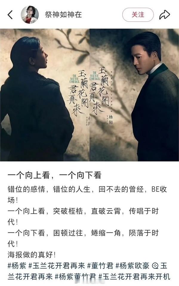 杨紫的剧圈资源已经媲美巅峰时期的85🌹了