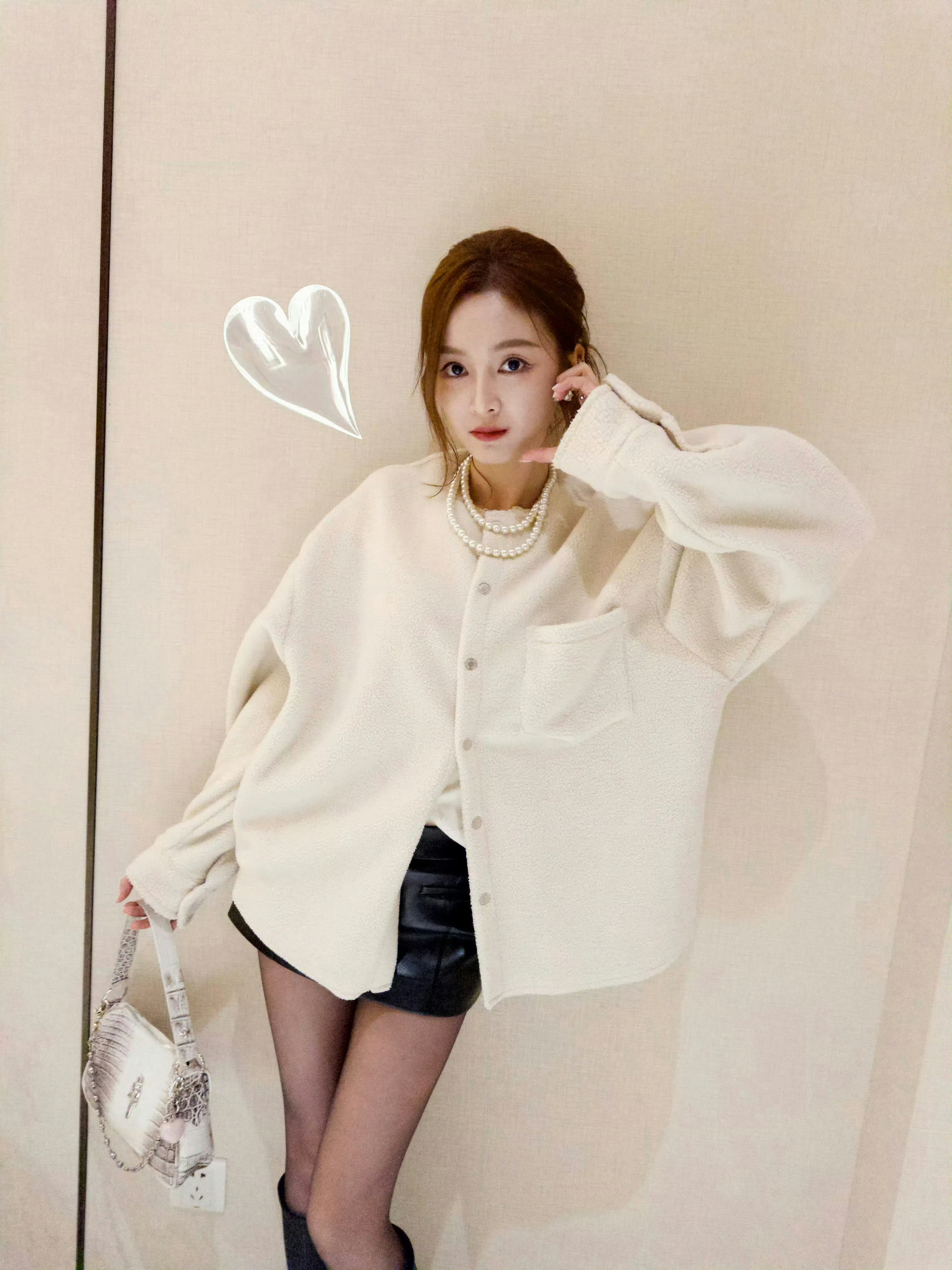 吴宣仪x黑丝长靴穿搭·太顶级了