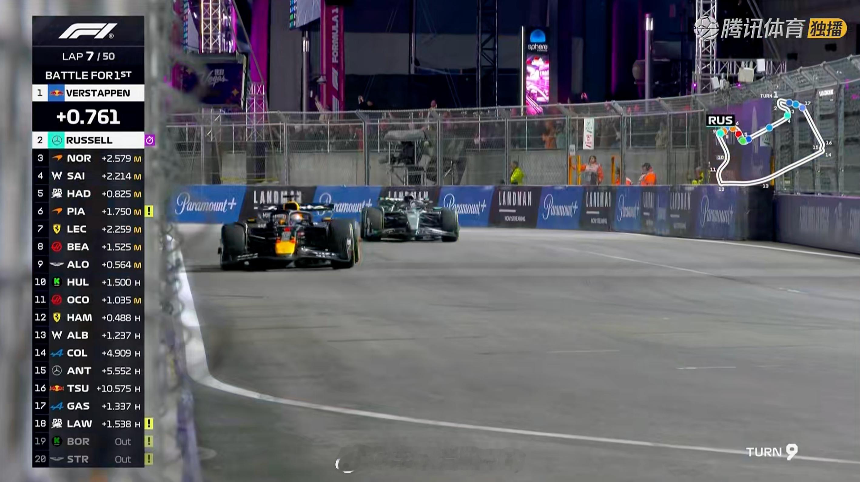 真顶啊拉塞尔贴着潘子走啊，就看接下来梅奔正赛的节奏了，梅奔的赛车优势在于升温快，