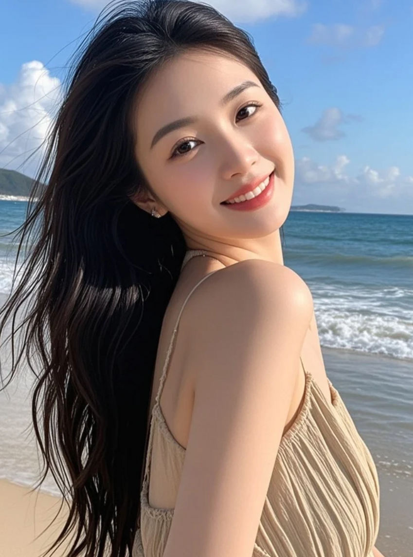 大海与长裙，都是温柔本身