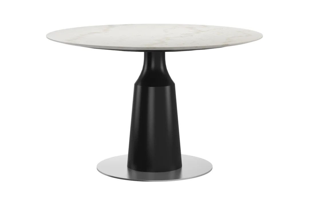 美克美家大理石餐桌，捡漏1.2直径，大理石