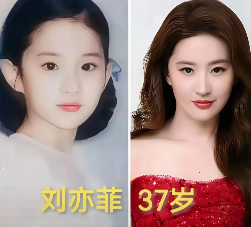从小时候到现在的对比照，你觉得谁的变化最大往年今昔照