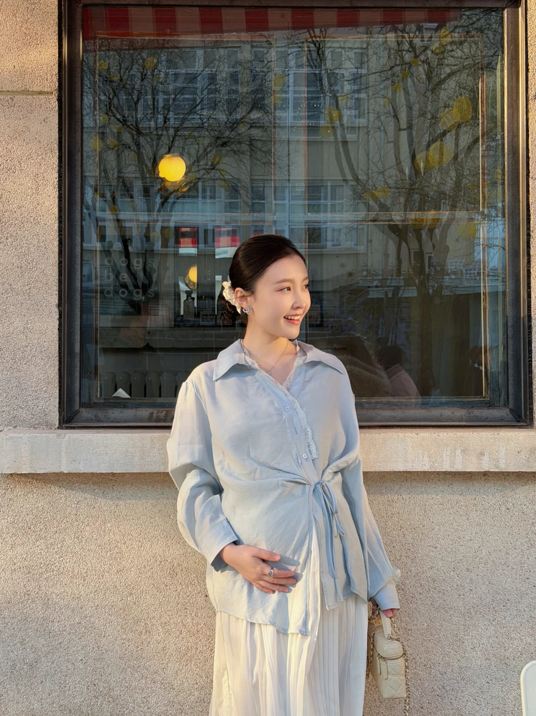 孕期𝒫𝓁𝑜𝑔｜孕中期漂漂亮亮过春天🤍🩵˙°