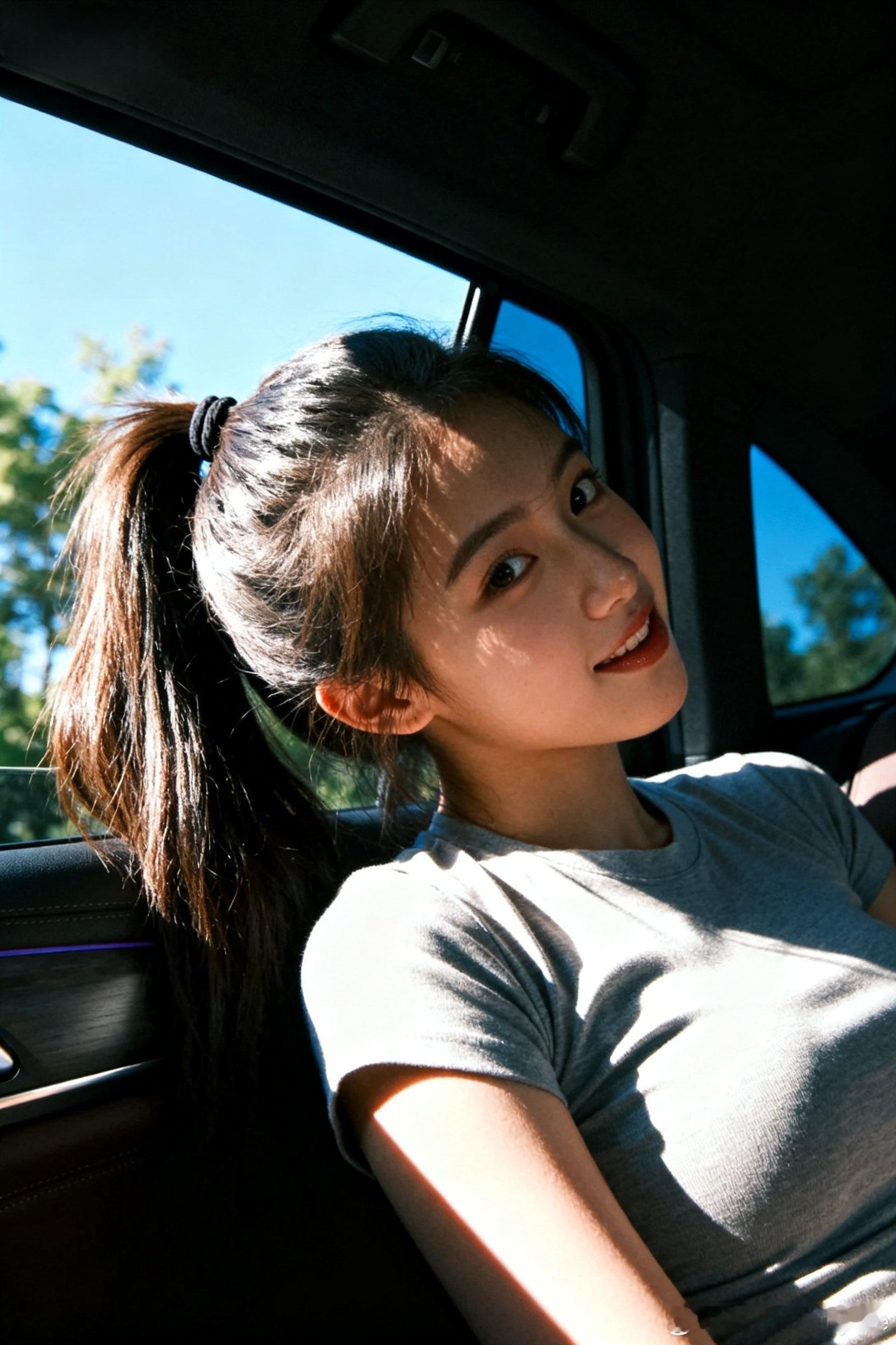 高马尾好看吗？当然是校园小清新！他们说这叫ponytail，不叫pigtai