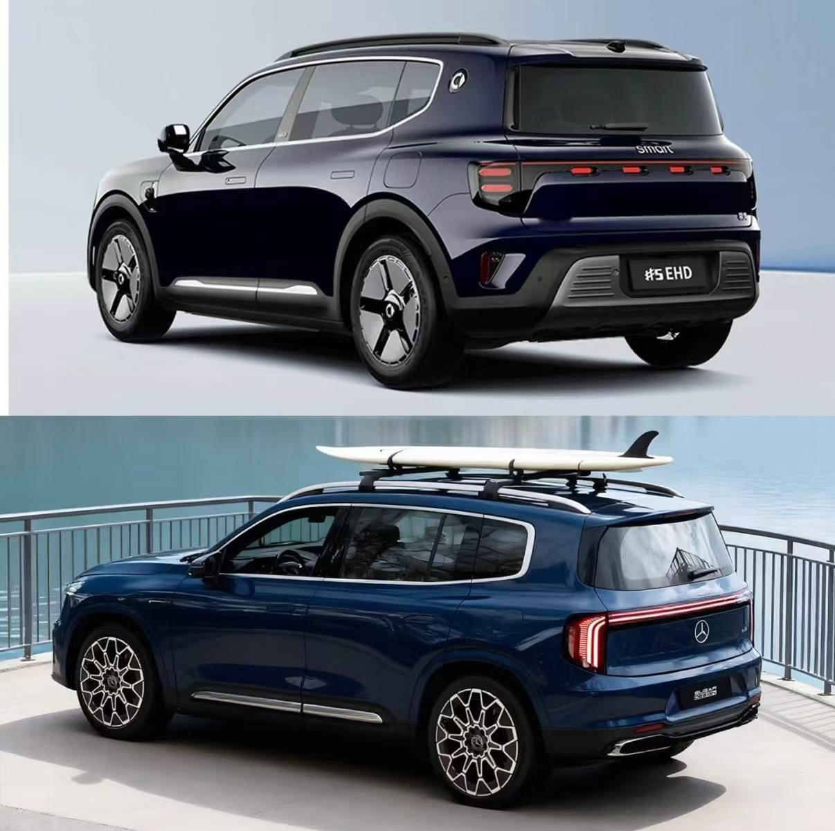 我一开始就看出来这是一台GLB，特别是C柱位置，原来真是原汁原味奔驰味道。预算一