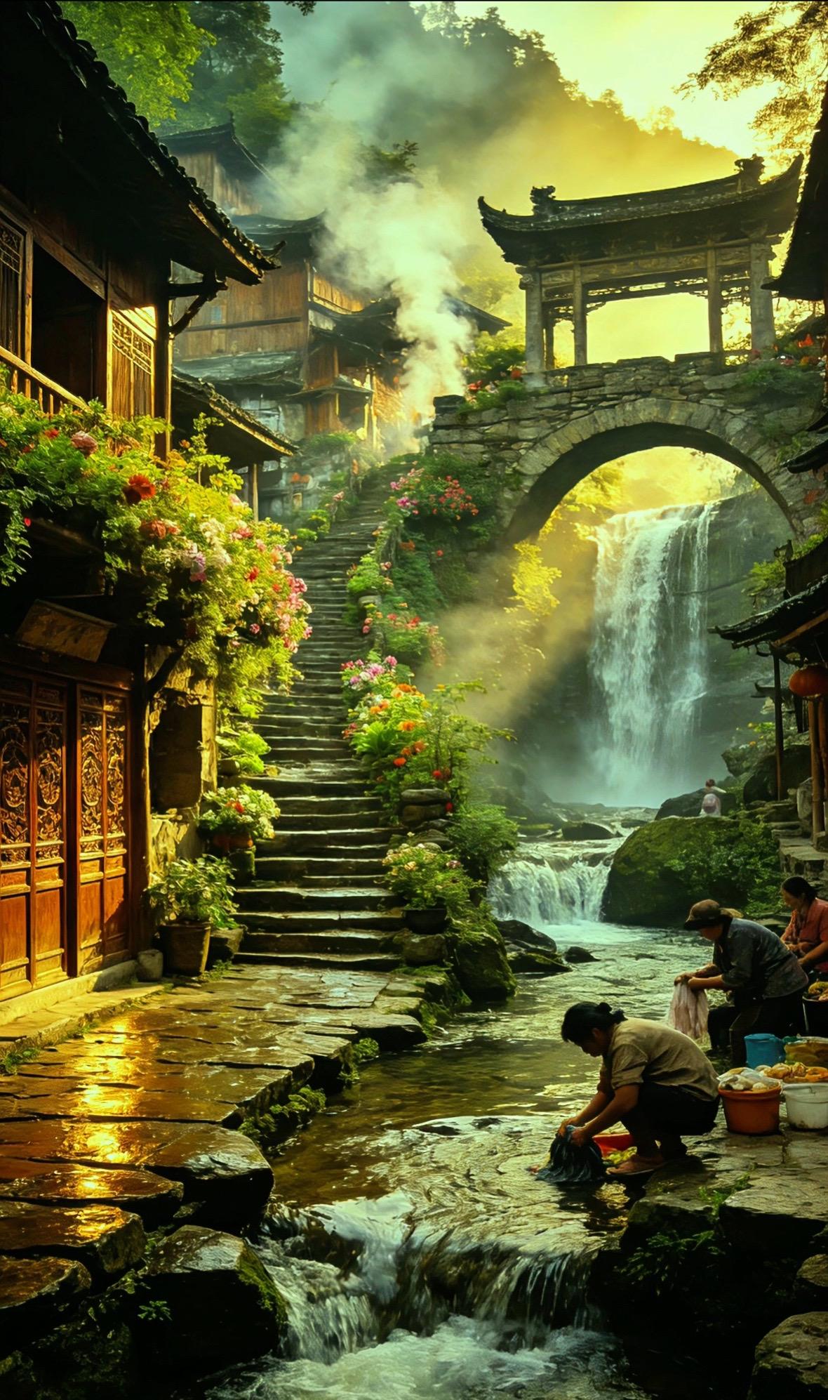 误入深山古村，一溪一瀑，皆是人间温柔古村落风景