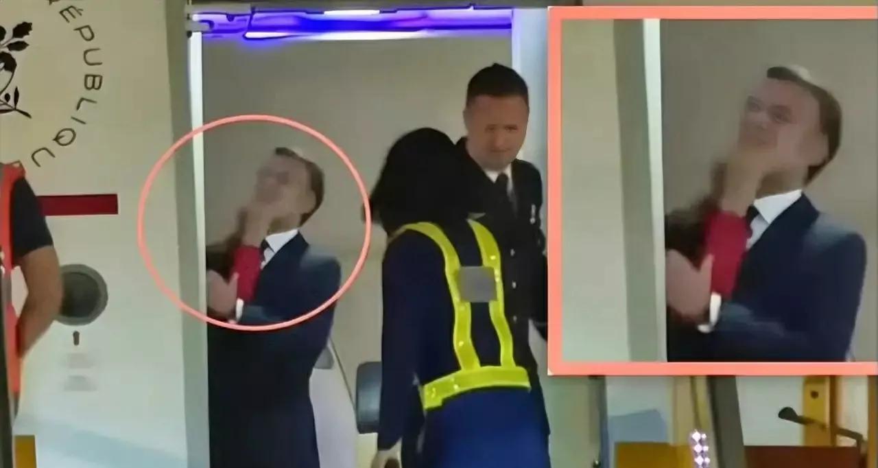 马克龙解释，这不过是他夫妻间的一个小玩笑。请问他敢不敢对他妻子开这样的玩笑，把手