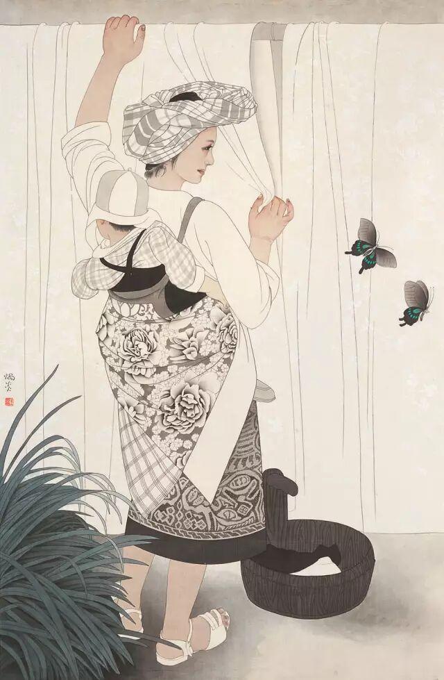 🌹书摘|得闭口时须闭口，得放手时须放手。摘自《醒世恒言·卷六》🌹赏画|工笔