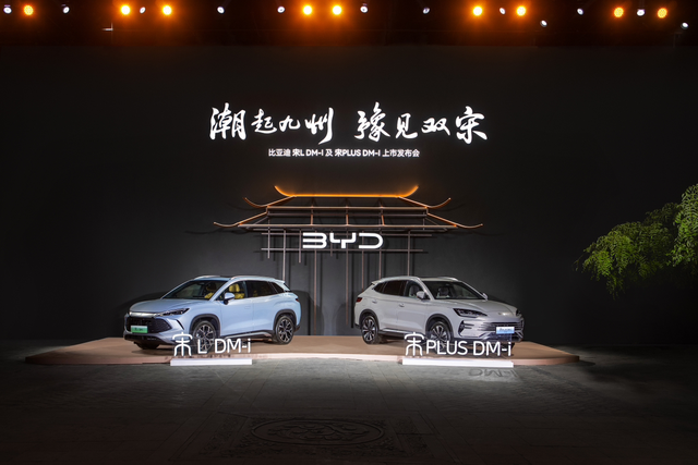 比亚迪第五代DM技术首次搭配SUV顶流宋家族，比亚迪双宋前几天发布了，分别是比亚