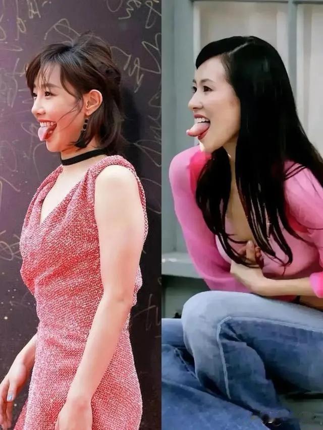 我一直以为，女人吐舌头就是为了表现可爱顽皮和撒娇，被一干人等解读后，有点傻眼了，