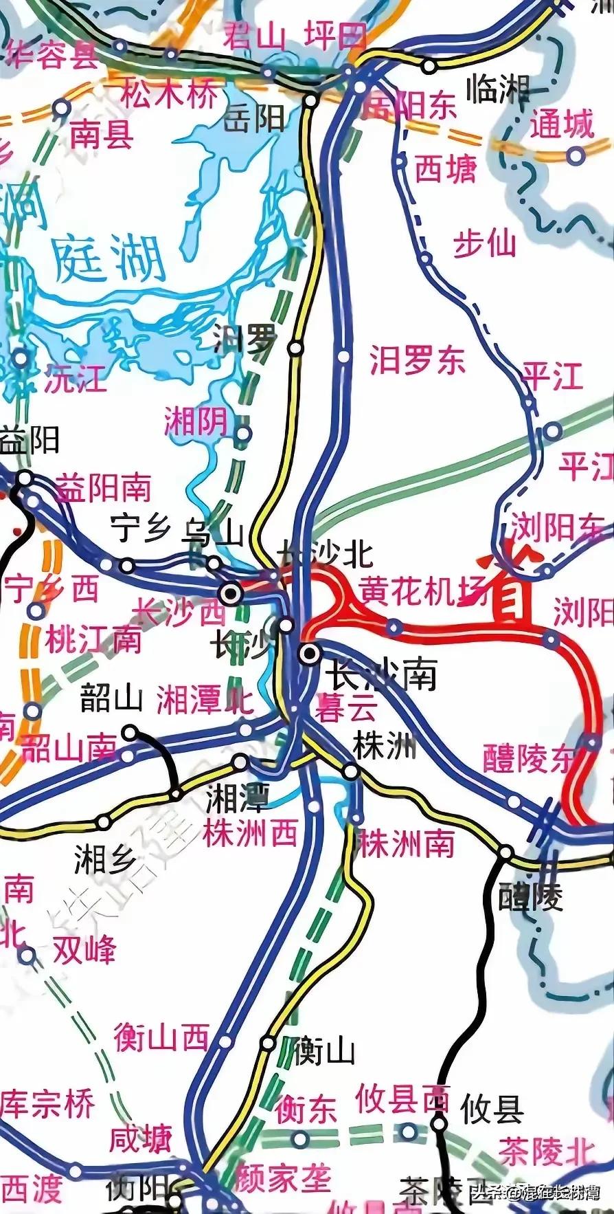 长沙要做大做强，这两条高铁不可少！一条是岳长衡城际，一条是长九高铁➕长韶娄高铁！
