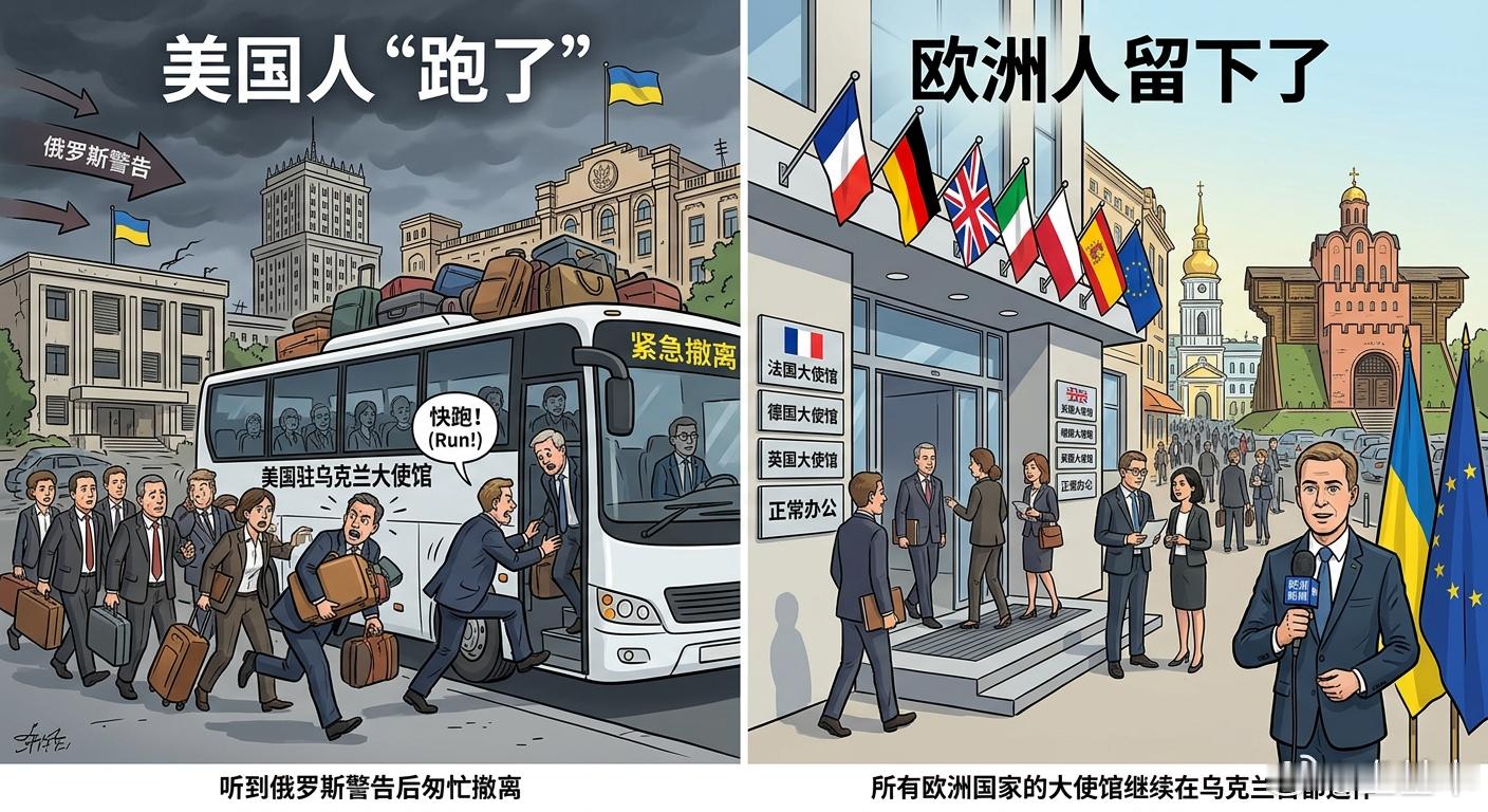 俄乌冲突美国在俄罗斯警告后从基辅撤离了外交官而所有欧洲国家的大使馆继续在乌克兰