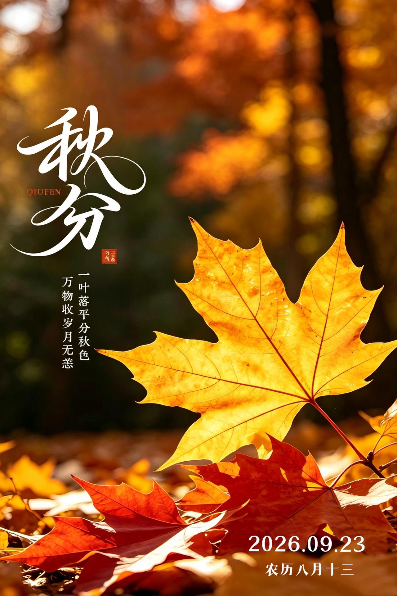 秋分早安！秋意缓缓漫入人间，稻谷飘香，硕果累累，到处洋溢丰收气息。时光匆匆，一半