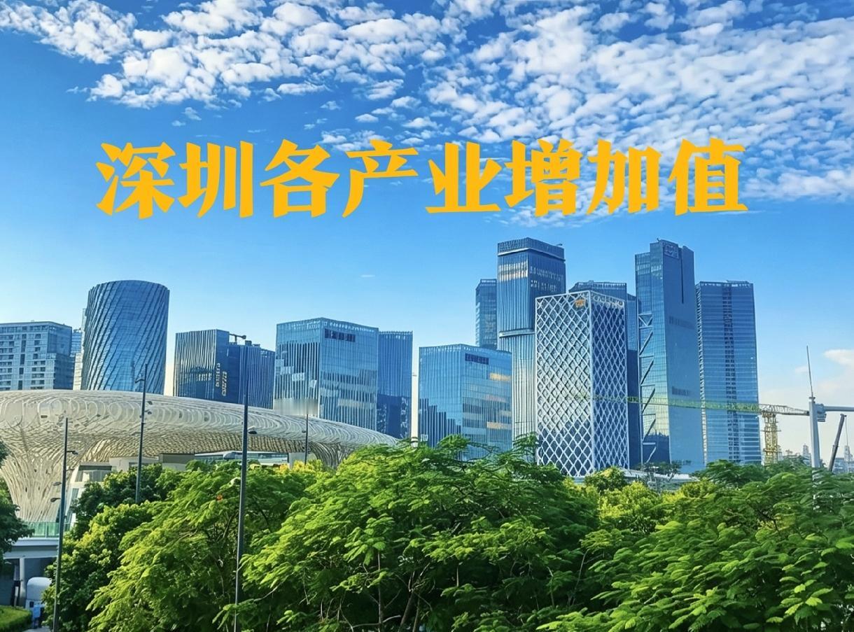 2025年，深圳市各主要产业增加值数据：●工业增加值13232.34亿元（全国