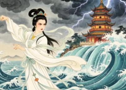 白素贞水漫金山时，龙王不敢出兵，观音不敢插手，只有法海还蒙在鼓里，因为他不知道她