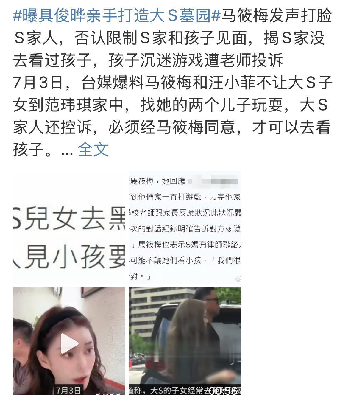 大S的孩子不可以去和范玮琪的孩子们玩了，小菲为了把孩子玩游戏借掉，真的是下了很多