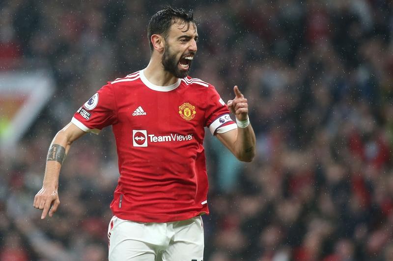 现在的曼联，你可以永远相信布鲁诺·费尔南德斯！半场落后时他是唯一在拼命抢断、传中