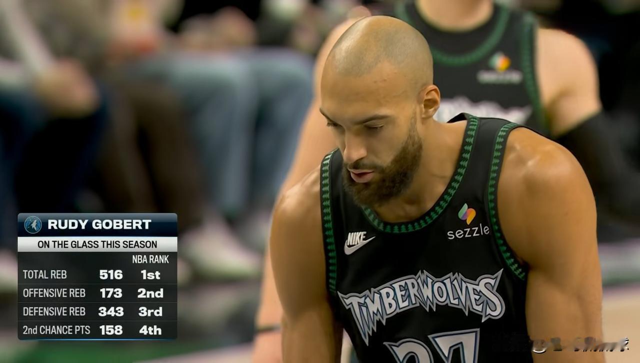 森林狼当家中锋戈贝尔的罚球真是太烂了！在今天森林狼主场以123：111战胜雷霆的