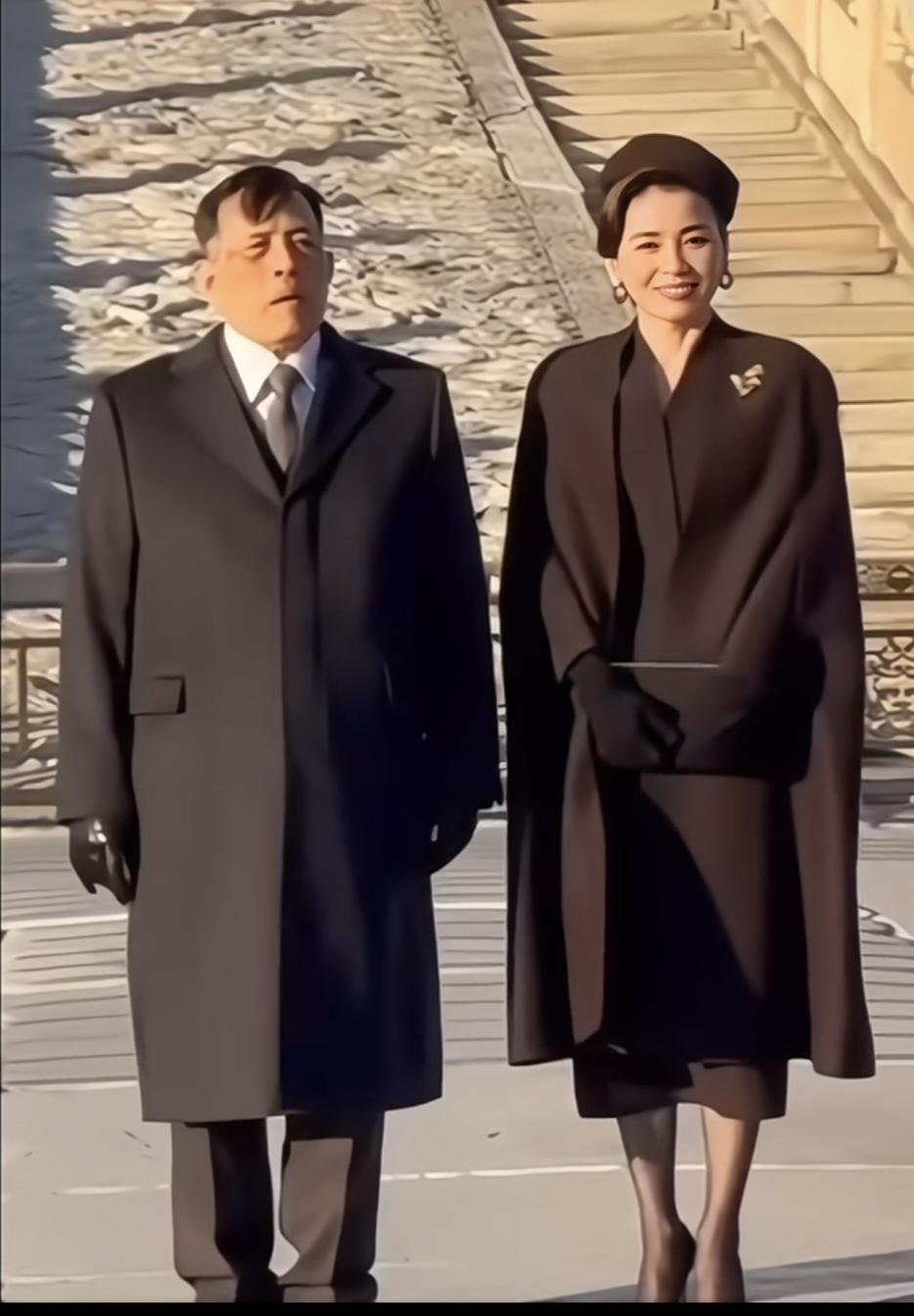 11月17日，泰王夫妇访问中国最后一站，北京故宫打卡：最显眼的还是苏提达王后，黑